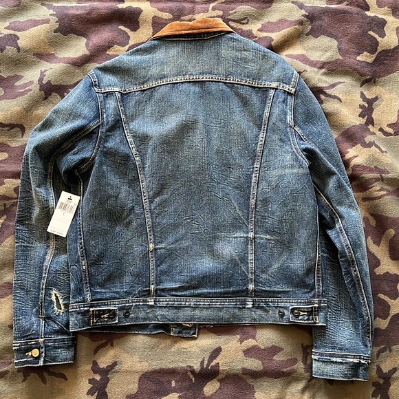 Polo Ralph Lauren fleece-lined denim jacket size L - Picture 8 of 9